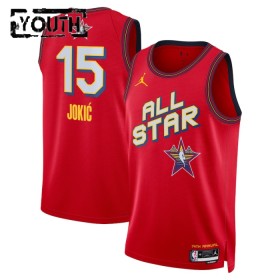 Camiseta Niños All-Star 2025 Nikola Jokic Jordan Rojo Swingman